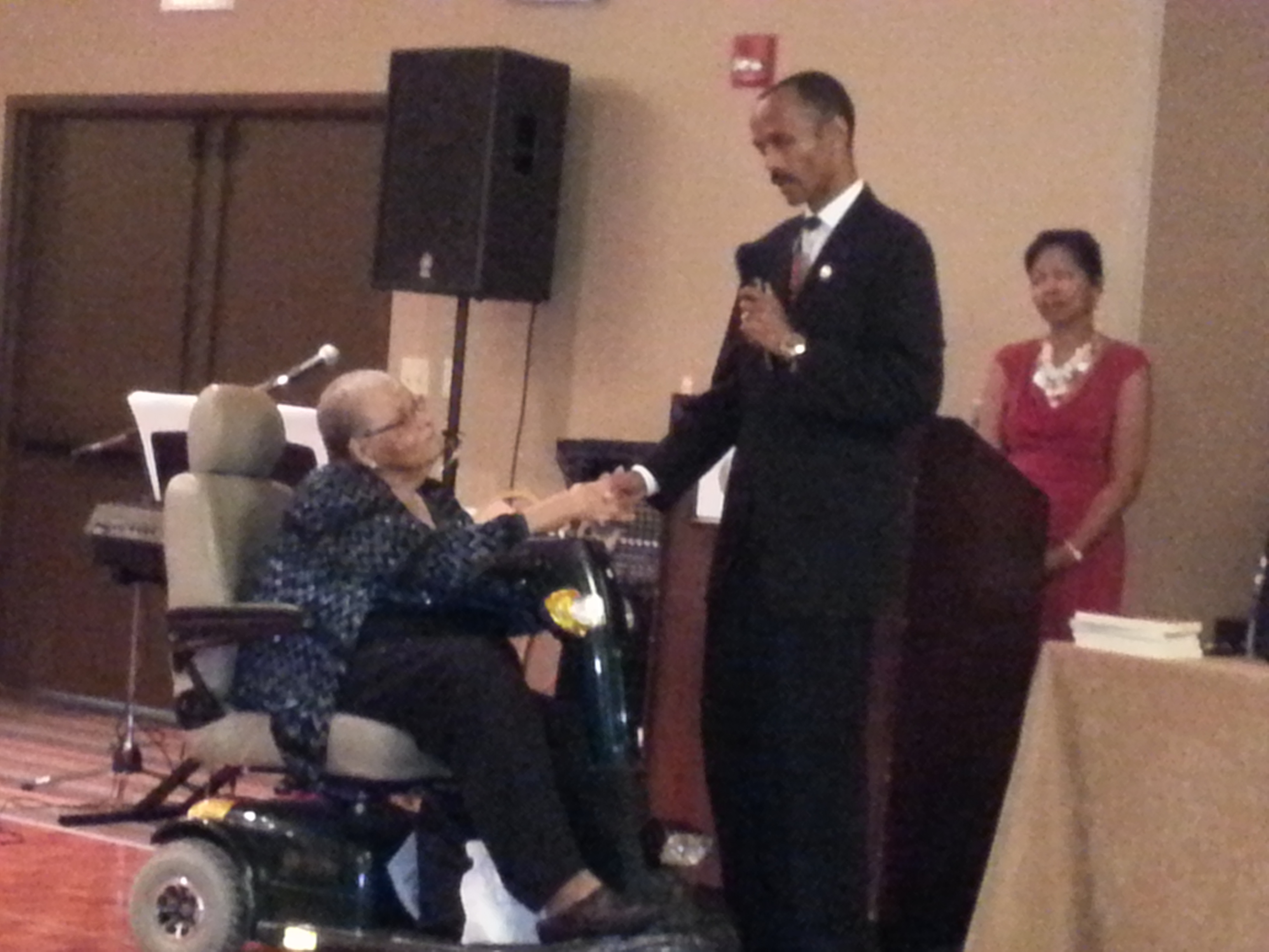 Mrs Barbara Walker, Founder and Past President of AAHGS, Michael Nolden Henderson