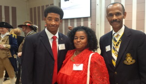(L-R)New Inductee, His Mother and Michael Henderson